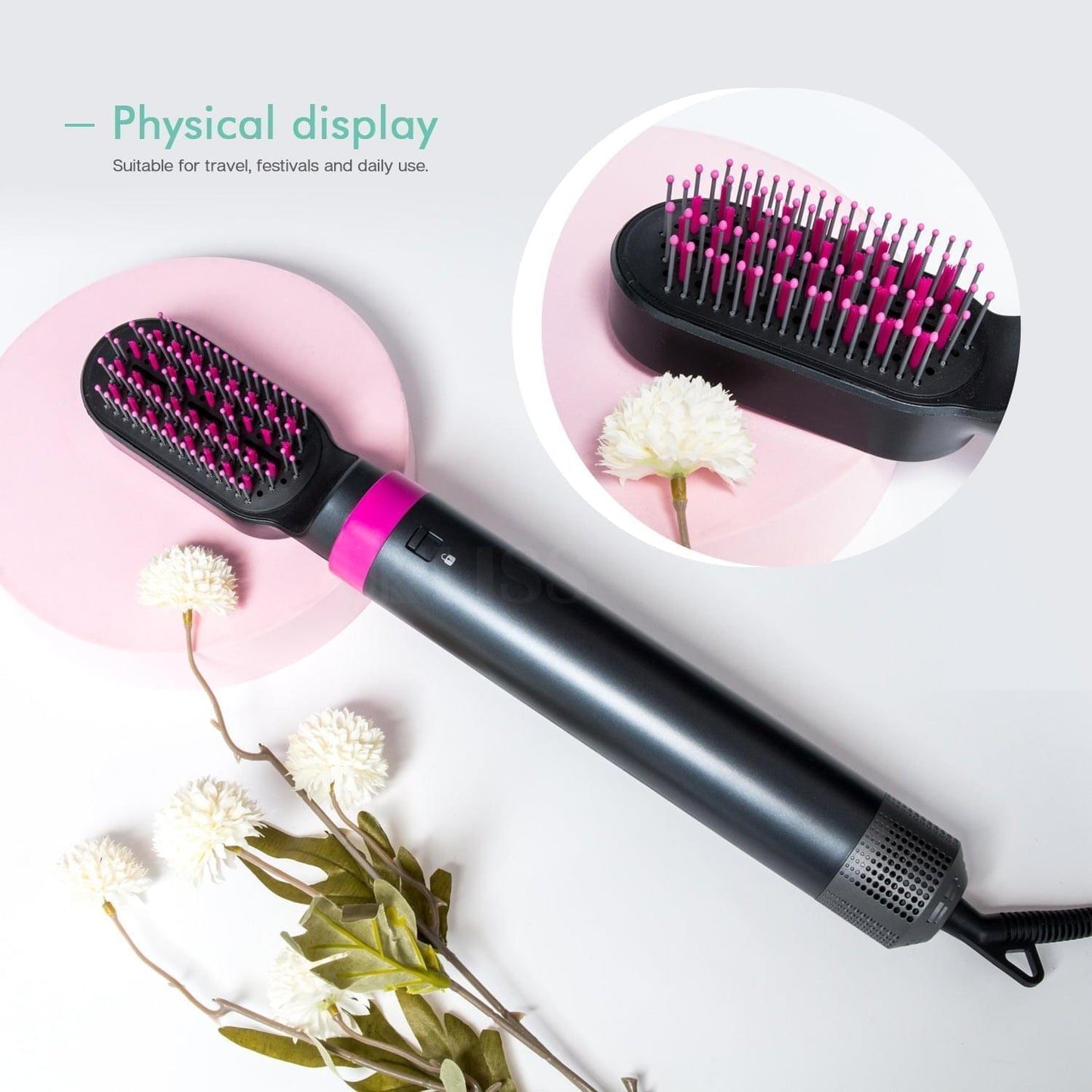 4 In 1 Hair Dryer Styler Hair Straightener Curling Salon Hair Tools