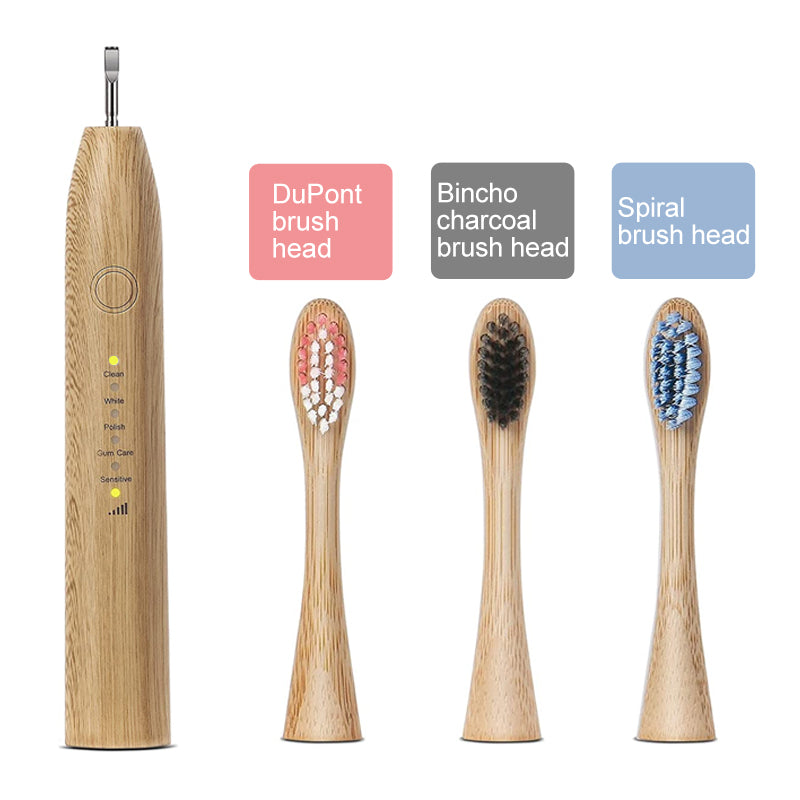 Biodegradable Brush Head Electrical Bamboo Electric Toothbrush