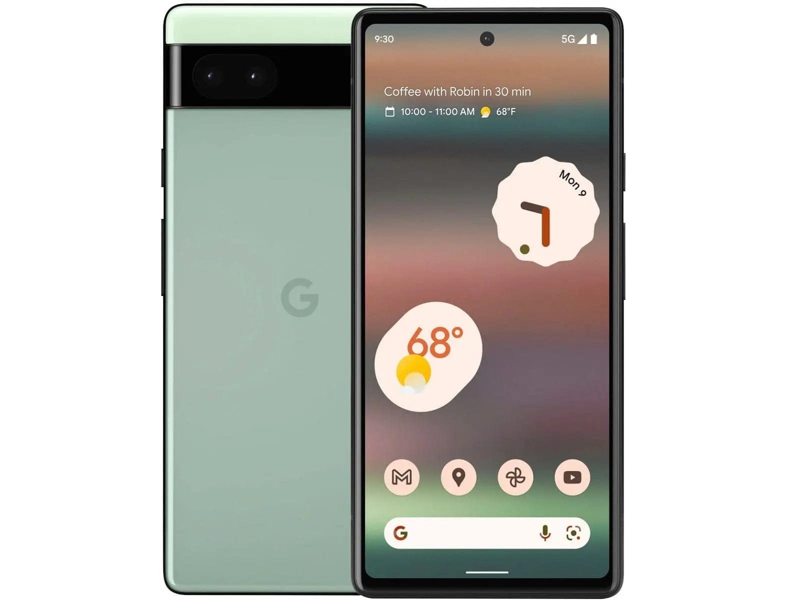Google pixel 6a 6gb ram 128gb rom dual sim - sage green