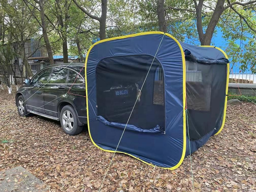 Car rear awning Outdoor portable camping car rear tent Multi-person rainproof pergola Camping canopy tent