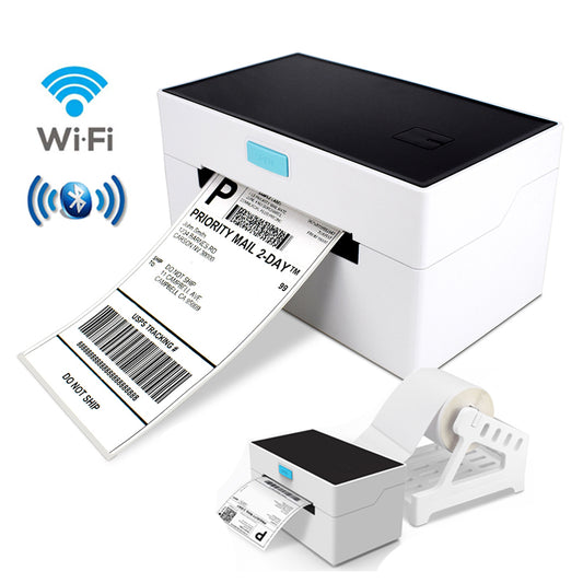 Portable Wireless cordless , USB, BT, Mobile Compatible with iOS & Android with App Barcode Thermal Label Printer 4x6