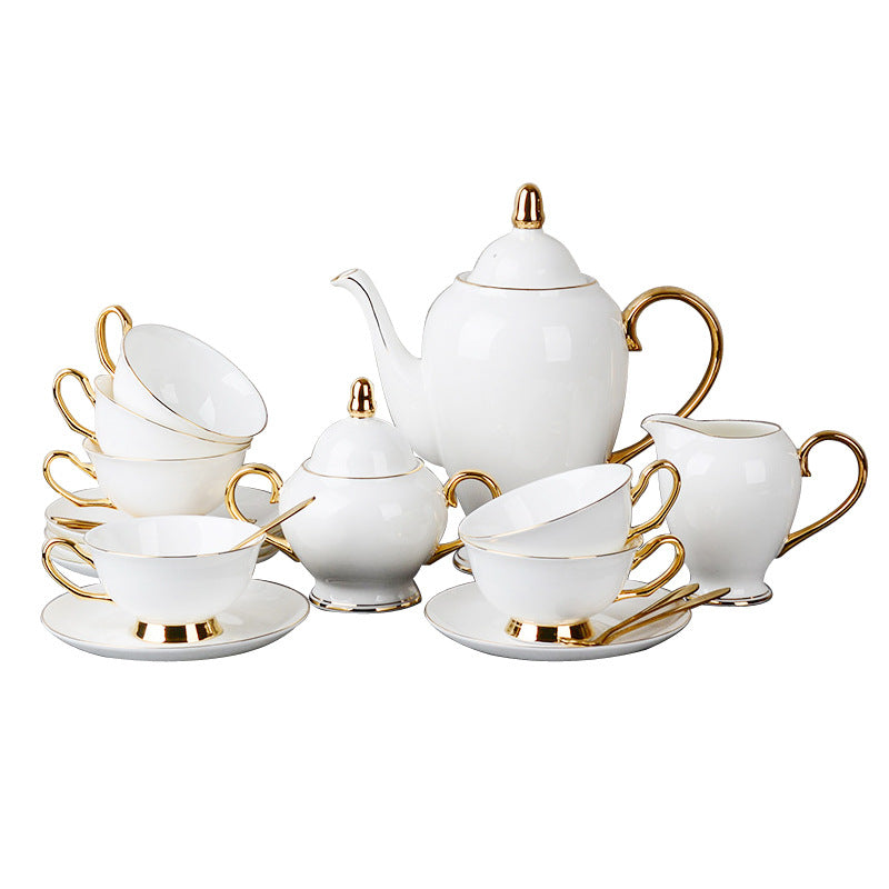Bone China Gold-painted Coffee Cup And Saucer Afternoon Tea Tea Set